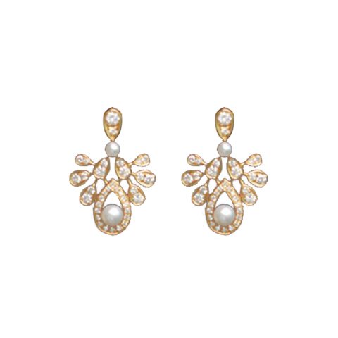 Chaumet 083251 Joséphine Aigrette Impériale Earrings Rose Gold Pearls Diamonds 1