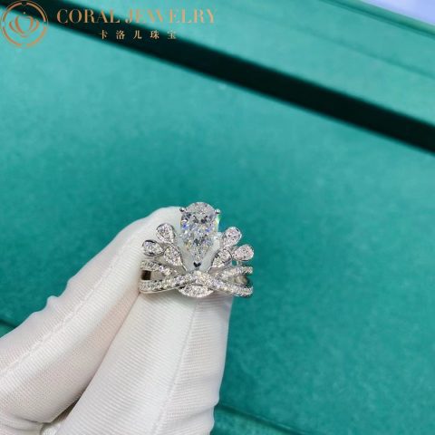 Chaumet Joséphine Aigrette Impériale Ring J3RQ00 Platinum Diamonds 5