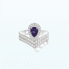 Chaumet Joséphine Aigrette Ring 083339-083290 White Gold Amethyst Diamond Combination Rings 2 Chaumet Joséphine Aigrette Ring 083339-083290 White Gold Amethyst Diamond Combination Rings2