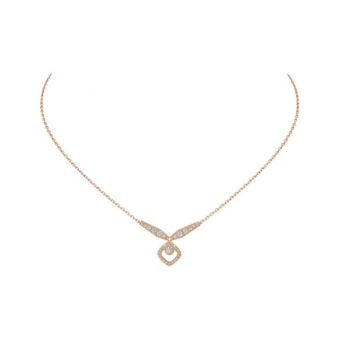 Chaumet 082671 Josephine Eclat Floral pink gold and diamond pendant 1
