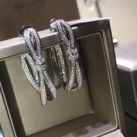 Chaumet 083224 Liens Séduction Hoop Earrings White Gold Diamond 12