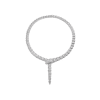 Bulgari Serpenti 348165 necklace in 18 kt white gold set with full pavé diamonds 1