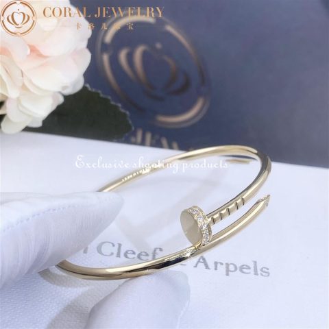 Cartier Juste un Clou B6066117 Bracelet Small Model Yellow Gold Diamonds 6