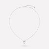 Chanel Coco Crush J12104 Necklace Quilted Motif 18k White Gold Diamonds 1