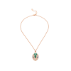 Bulgari Serpenti 356782 18 kt rose gold necklace set with blue sapphire eyes pavé diamonds on the pendant 1