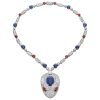 Bulgari Serpenti 261812 Magnificent Inspirations snake head sapphire and ruby pendant 1