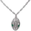Bulgari Serpenti necklace Diamond & emerald eyes necklace 2 Bulgari Serpenti necklace Diamond & emerald eyes necklace 1