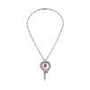 Bulgari Serpenti CL857904 necklace in white gold and rubellite 1
