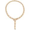 Bulgari Serpenti 348166 Necklace Rose Gold And Half Diamond CL856478 1