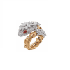 Bulgari Serpenti Snake ring Diamond & Ruby in 18kw Gold ring 1
