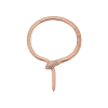 Bulgari Serpenti Tubogas 350680 necklace in 18 kt rose gold set with pavé diamonds on the head and the tail 1