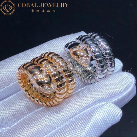 Bulgari Serpenti Tubogas AN856666 two-ring ring 7