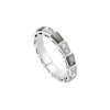 Bulgari Serpenti AN857934 Viper 18 kt white gold thin ring set with grey mother-of-pear elements and pavé diamonds 1