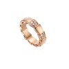 Bulgari Serpenti Viper AN857928 band ring in 18 kt white gold set with demi pavé diamonds 1