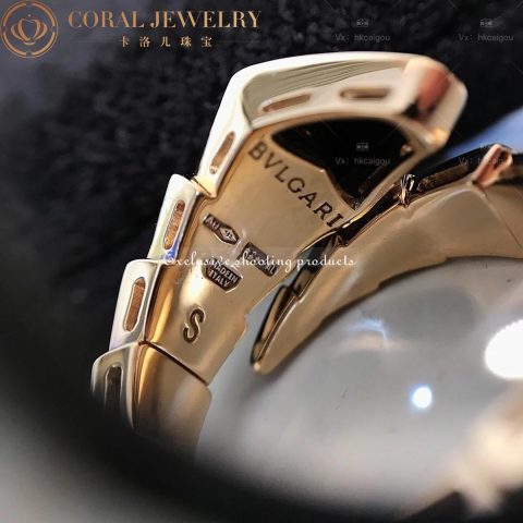 Bulgari Serpenti 345222 Viper one-coil ring in 18 kt rose gold set with black onyx elements and demi pavé diamonds 12