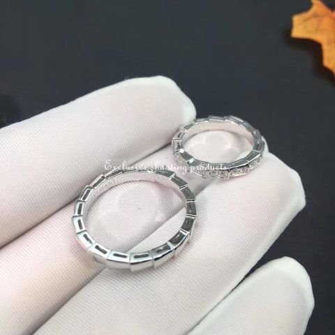 Bulgari Serpenti Viper 349677 wedding band in 18 kt white gold 7