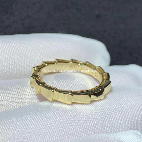 Bulgari 349640-YG Serpenti Viper wedding band in 18 kt yellow gold 4