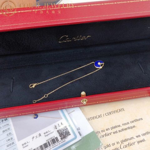 Cartier Amulette De B6046317 Cartier Bracelet XS Model Rose Gold Lapis Lazuli 5