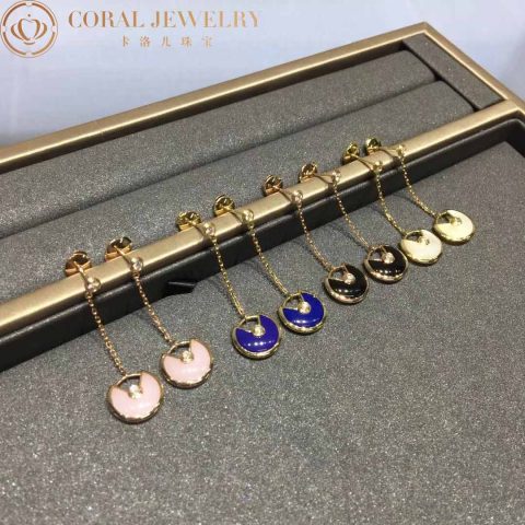 Cartier Amulette De B8301231 Cartier Earrings Rose Gold Opal 4