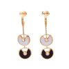 Cartier Amulette de B8301251 Cartier Earrings XS Diamond Onyx Mother of Pearl 18K Rose Gold 1