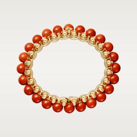 Cartier Clash De N6715117 Cartier Bracelet XL Model Yellow Gold Coral 4