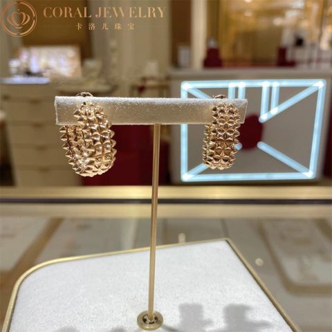 Cartier Clash De B8301478 Cartier Earrings Double-row Model Rose Gold 7