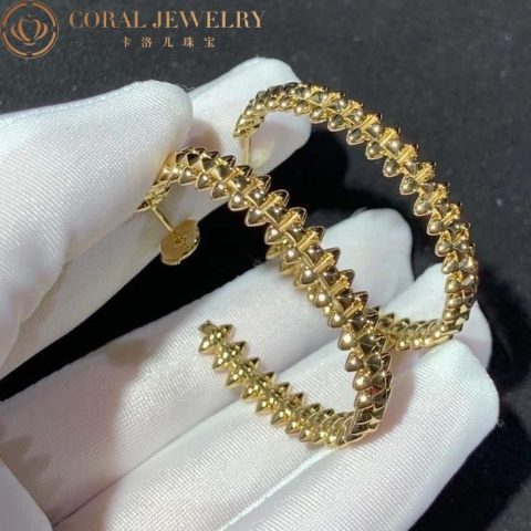 Cartier Clash De Cartier B8301416-yg Hoop Earrings Small Model Yellow Gold 9