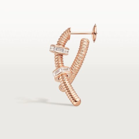 Cartier Ecrou De Cartier B8301437 Earring Rose Gold Diamonds 5