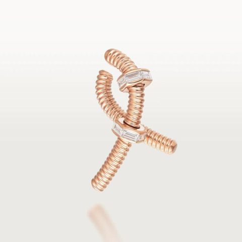 Cartier Ecrou De Cartier B8301437 Earring Rose Gold Diamonds 1