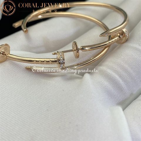 Cartier Juste un Clou Earrings B8301212 Rose Gold Diamonds 5