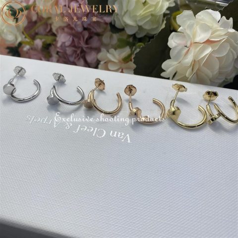 Cartier Juste un Clou B8301235 Earrings White Gold 6