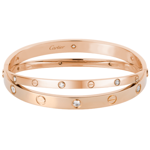 Cartier Love N6709617 Bracelet 12 Diamonds Rose Gold 1