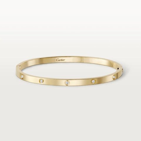 Cartier Love Bracelet B6047817 Small Model 10 Diamonds Yellow Gold 1
