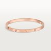 Cartier Love Bracelet B6047617 Small Model 6 Diamonds Rose Gold 1