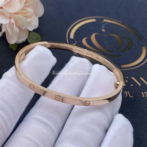 Cartier Love B6047317 Bracelet Small Model Rose Gold 10