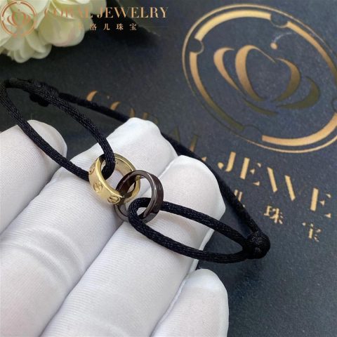 Cartier Love Bracelet B6040100 Ceramic Yellow Gold Diamonds 4