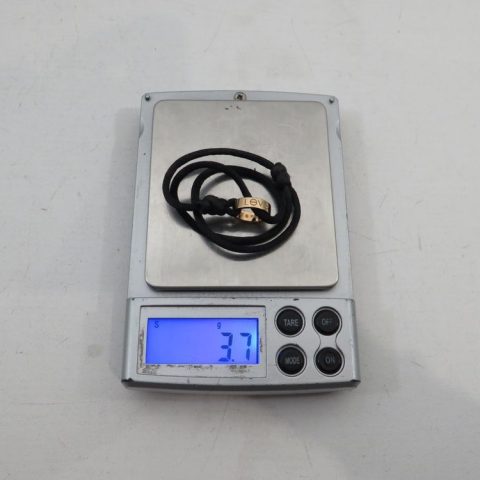 Cartier Love Cotton Rope Bracelet Yellow Gold Black Bracelet 7