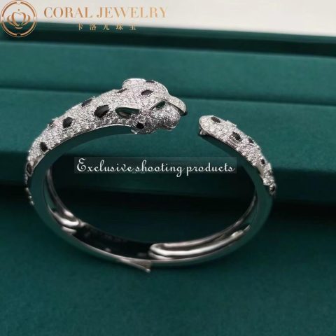Cartier Panthère De N6715617 Cartier Bracelet 18K Gold Diamond Onyx Emerald 13