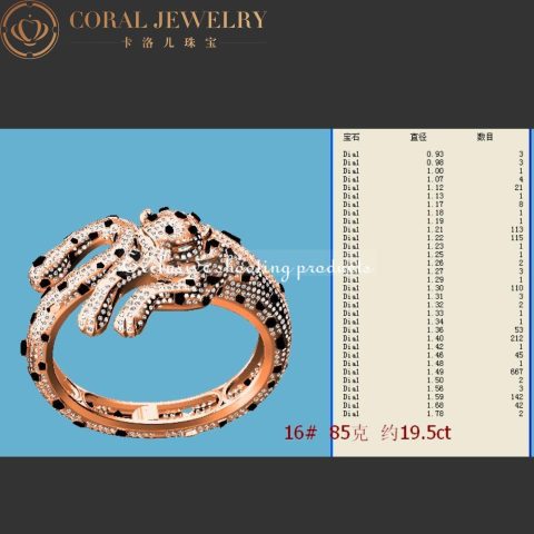 Cartier Panthère De HP601141 Cartier Bracelet 18k White Gold 4