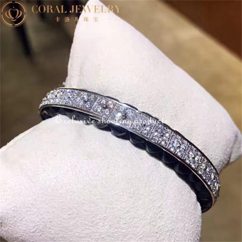 Cartier Panthère De H6002017 Cartier Bracelet 18k White Gold Onyx Emeralds Diamonds 2