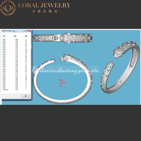 Cartier Panthère De N6717517 Cartier Bracelet 18K Gold Diamond Onyx Emerald 11