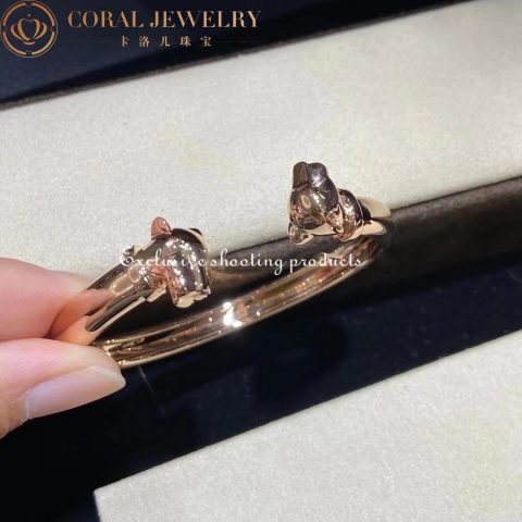 Cartier N6711617 Panthère De Cartier Bracelet Rose Gold Onyx Tsavorite Garnets 6