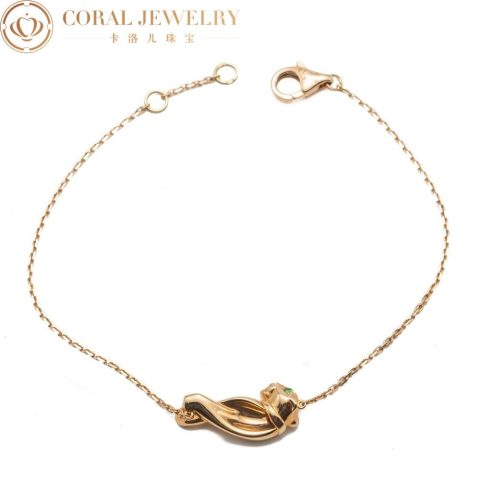 Cartier Panthère De B6043417 Cartier Bracelet Rose Gold Tsavorite Garnet 5