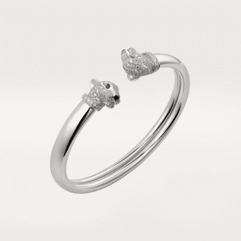 Cartier Panthère De N6706217 Cartier Bracelet White Gold Emeralds Onyx Diamonds 1