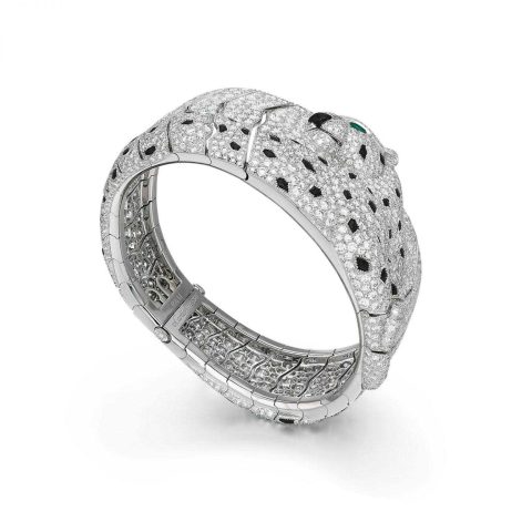 Cartier Bracelet Panthère De Cartier White Gold Onyx Diamond and Enamel Bracelet 2
