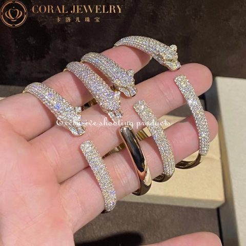 Cartier Panthère De N6718117 Cartier Bracelet Yellow Gold Onyx Emeralds Diamonds 13