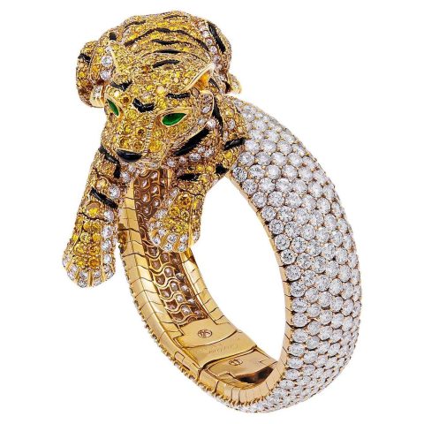 Cartier Bracelet Panthère De Cartier Bracelet Yellow White Diamond Panther 1