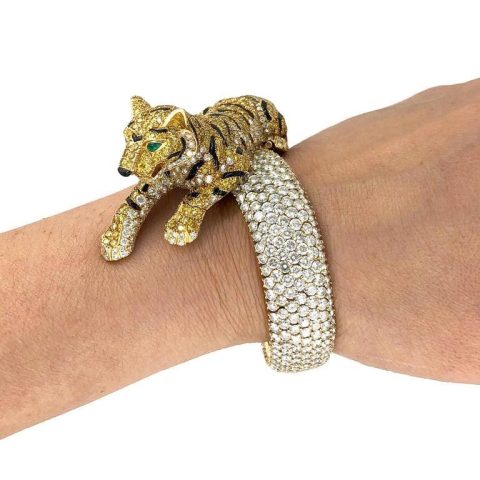Cartier Bracelet Panthère De Cartier Bracelet Yellow White Diamond Panther 9