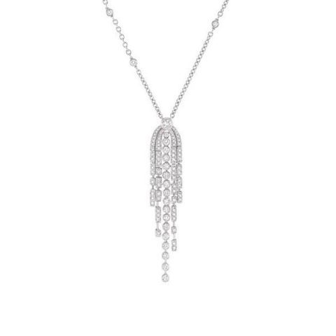 Chanel 1932 Frange swing J4121 Necklace 18k White Diamonds 1