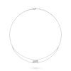 Chanel Coco Crush J11357 Necklace Quilted Motif 18k White Gold Diamond 1